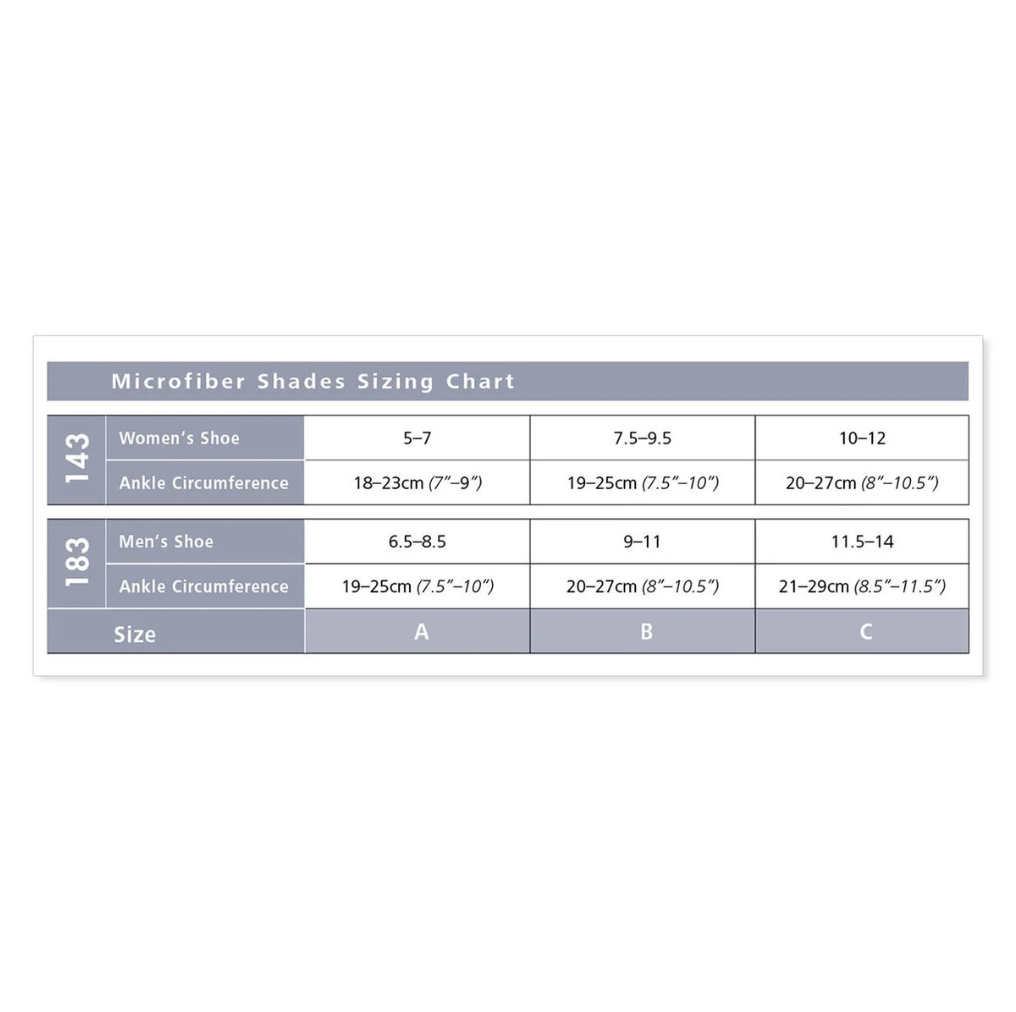 Microfiber Shades, Men, 15-20mmHg