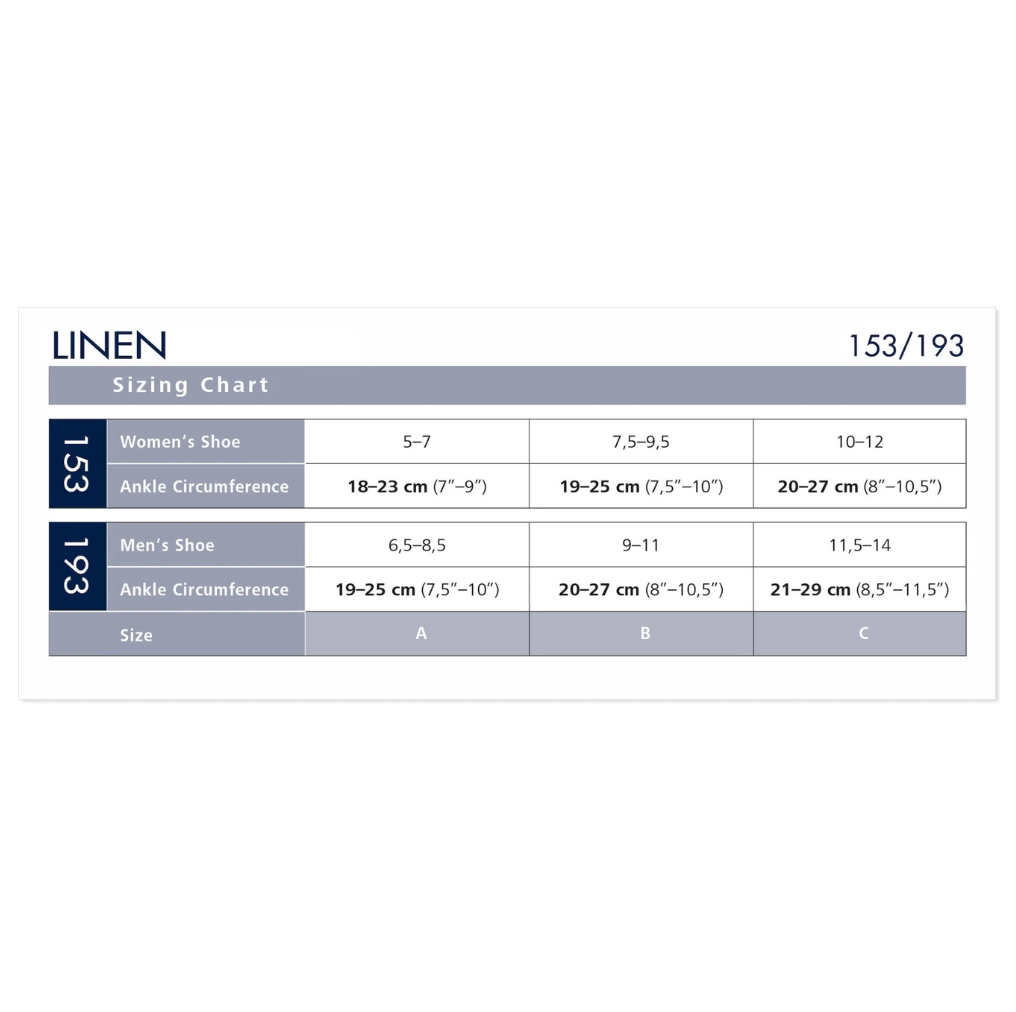 Linen, Men & Women, 15-20mmHg
