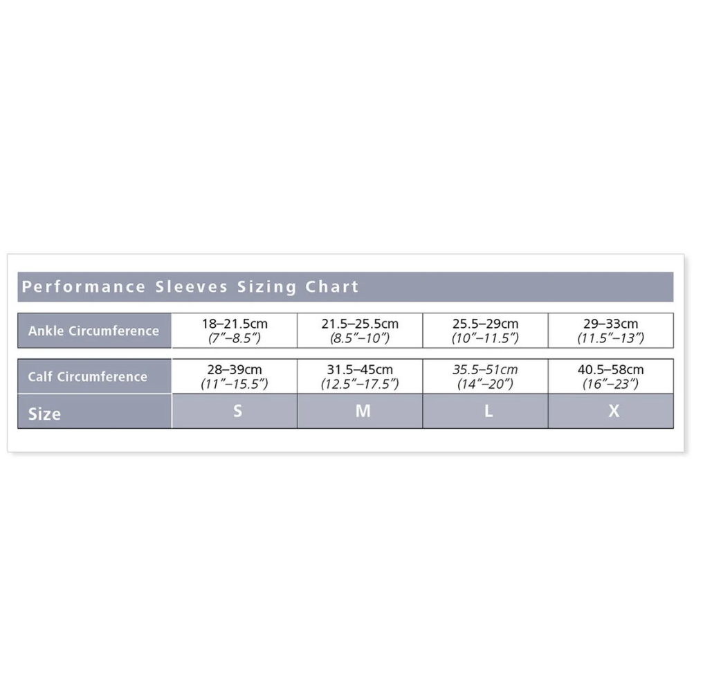 Performance Sleeves, Men and Women, 20-30mmHg