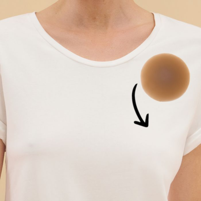 Self-Adhesive, Reusable Nipple Covers